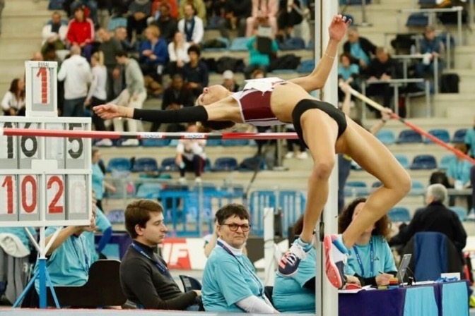 Laurine Masset hauteur bordeaux athlé championnat france salle