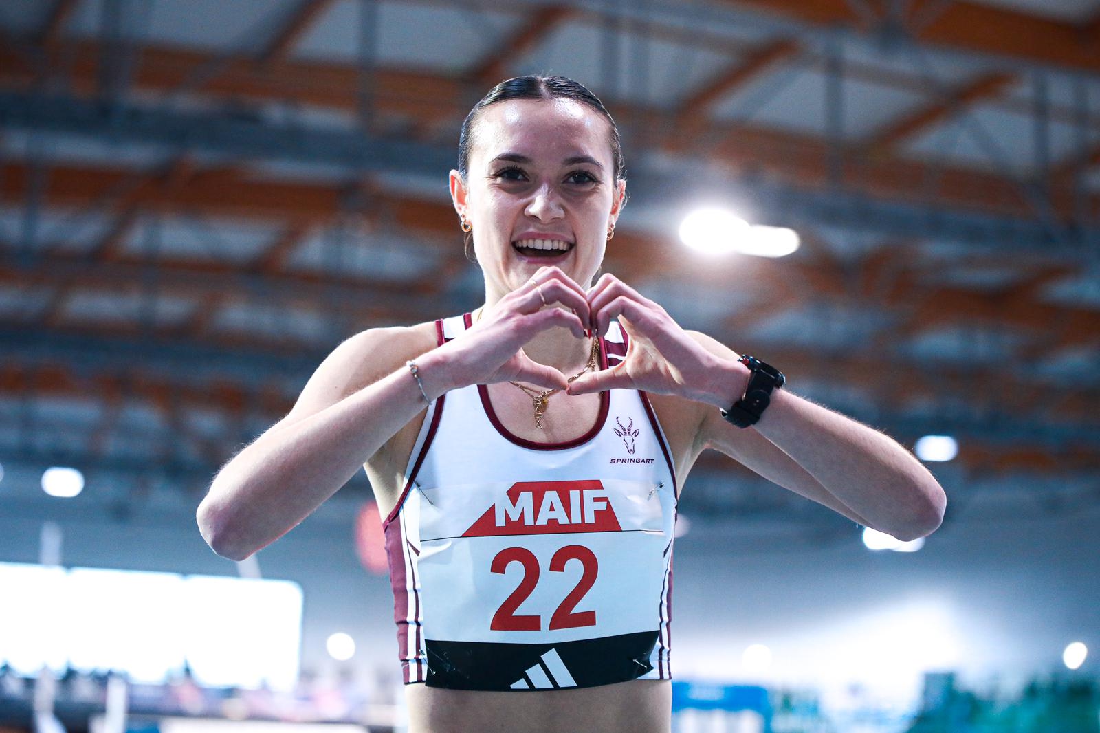 Ana DELAHAIE marche bordeaux athlé championnat france salle