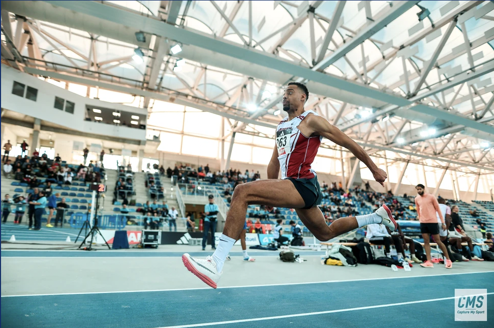 Kinley MANGA MBASSA triple bordeaux athlé championnat france salle