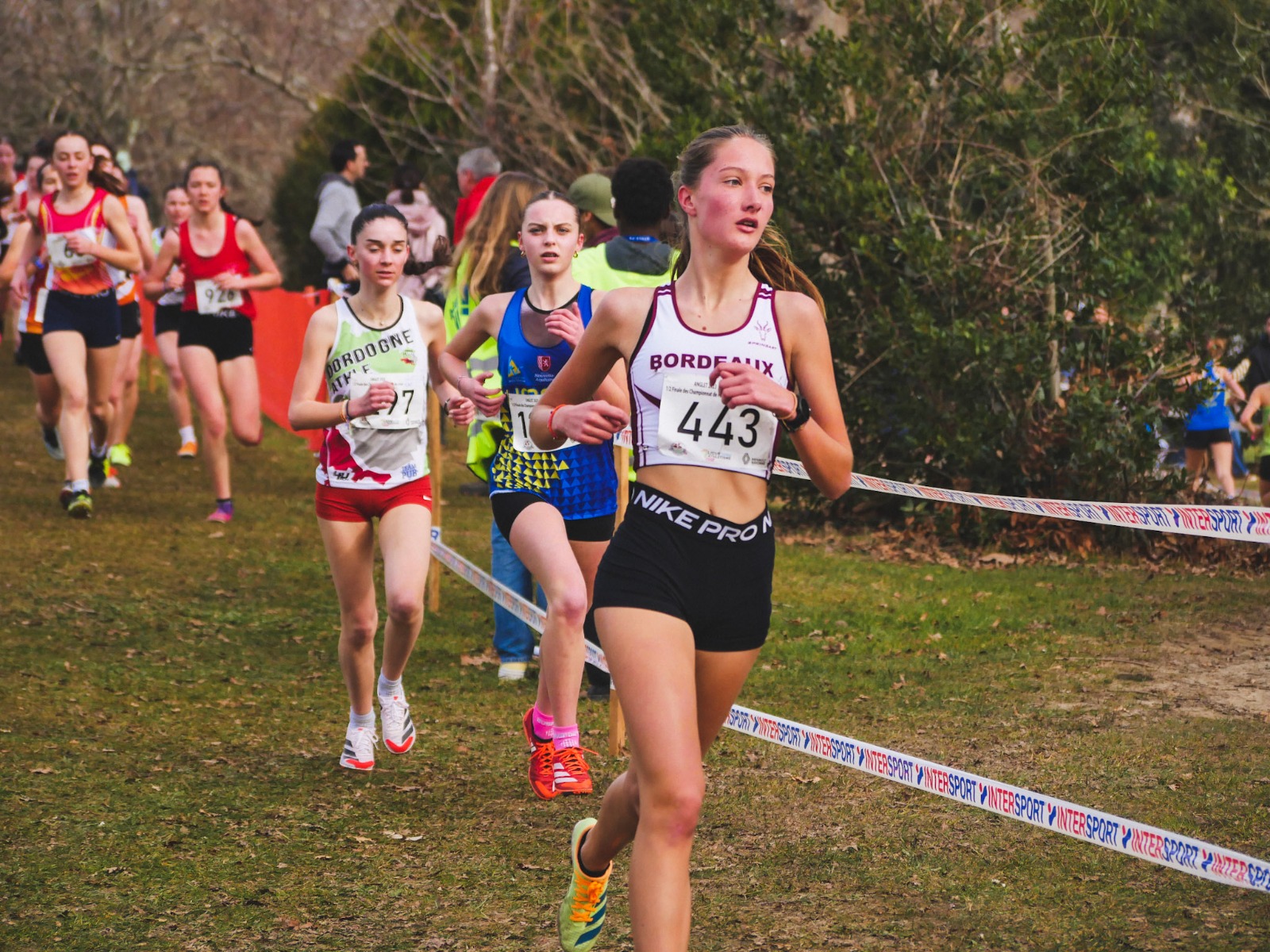 minime féminine bordeaux athlé demi finale championnat de france de cross