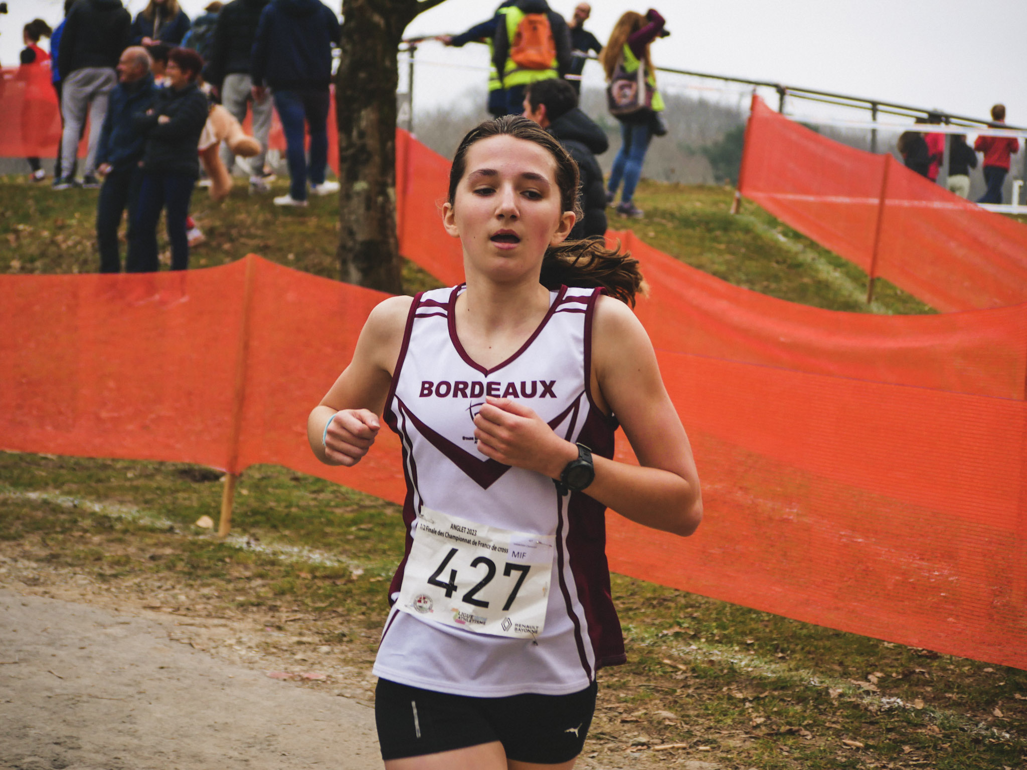 minime féminine bordeaux athlé demi finale championnat de france de cross