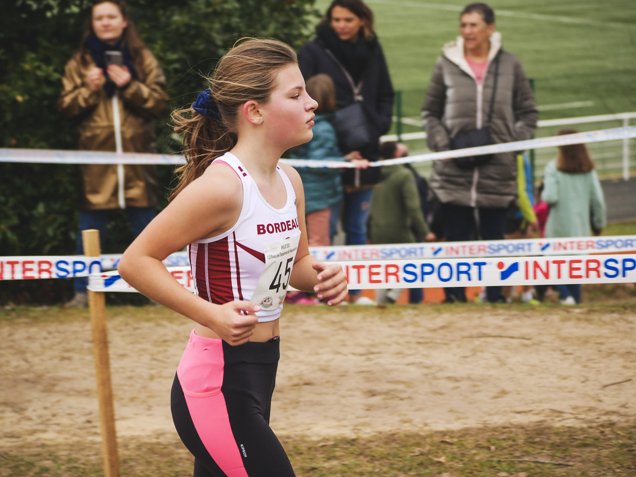 minime féminine bordeaux athlé demi finale championnat de france de cross