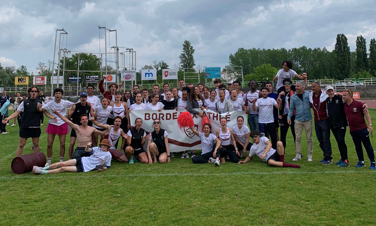 équipe 2 bordeaux athlé interclubs 2023