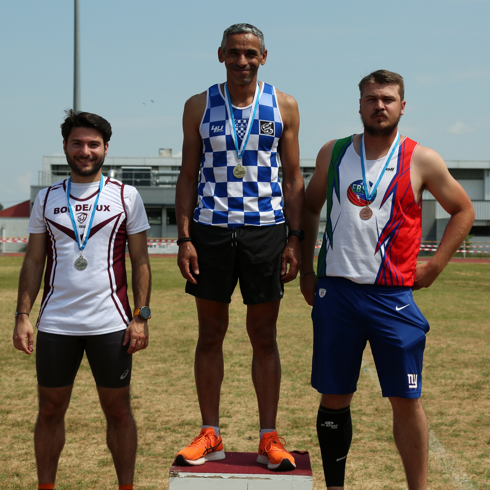 athlètes Bordeaux Athlé aux championnats de Gironde à Bruges