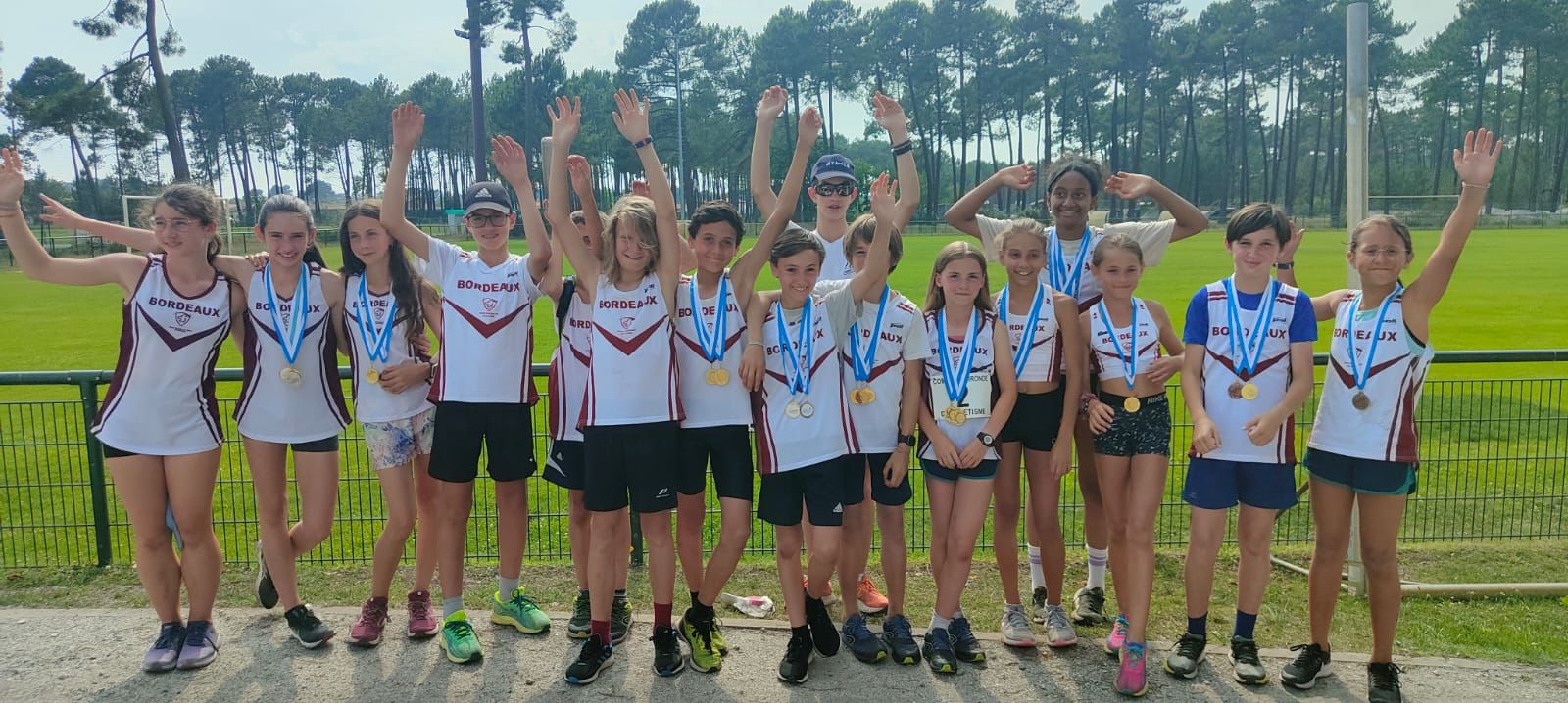 jeunes U14 aux championnats de Gironde