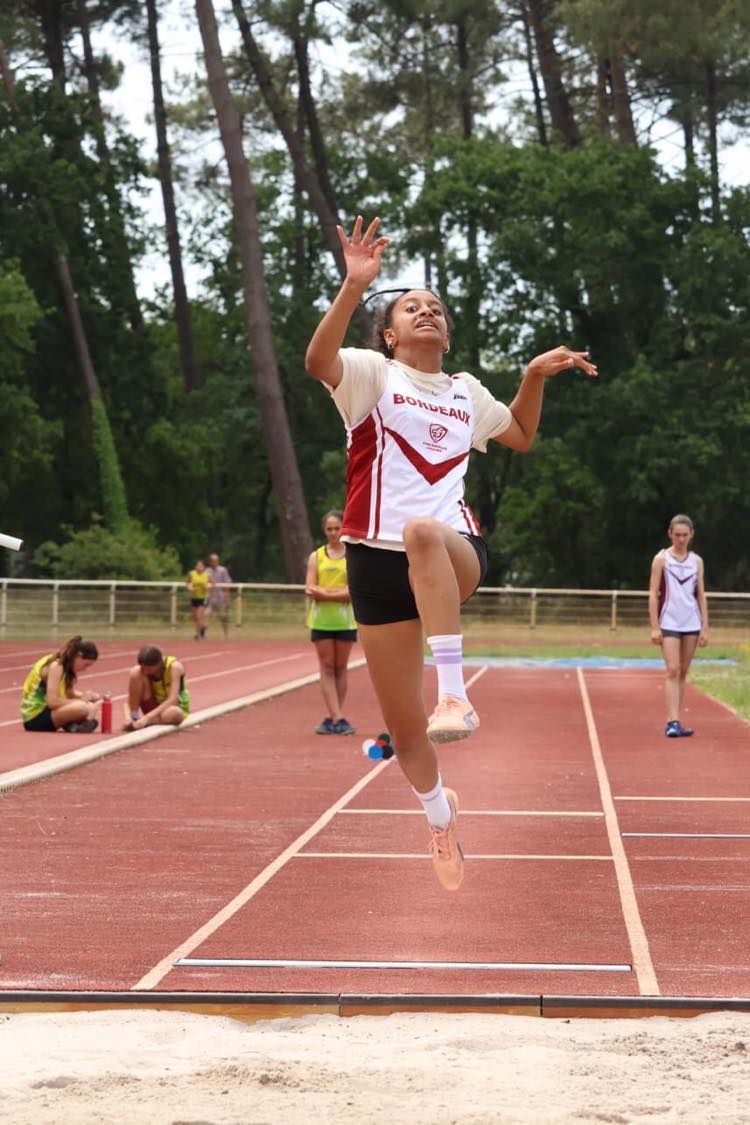 athlètes U14 du Stade Bodelais Athlétisme aux championnats de Gironde