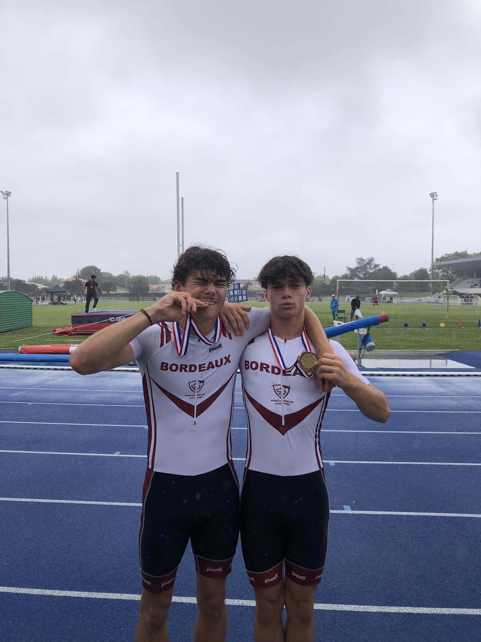 athlètes du Stade Bordelais Athlétisme au Championnats Régionaux