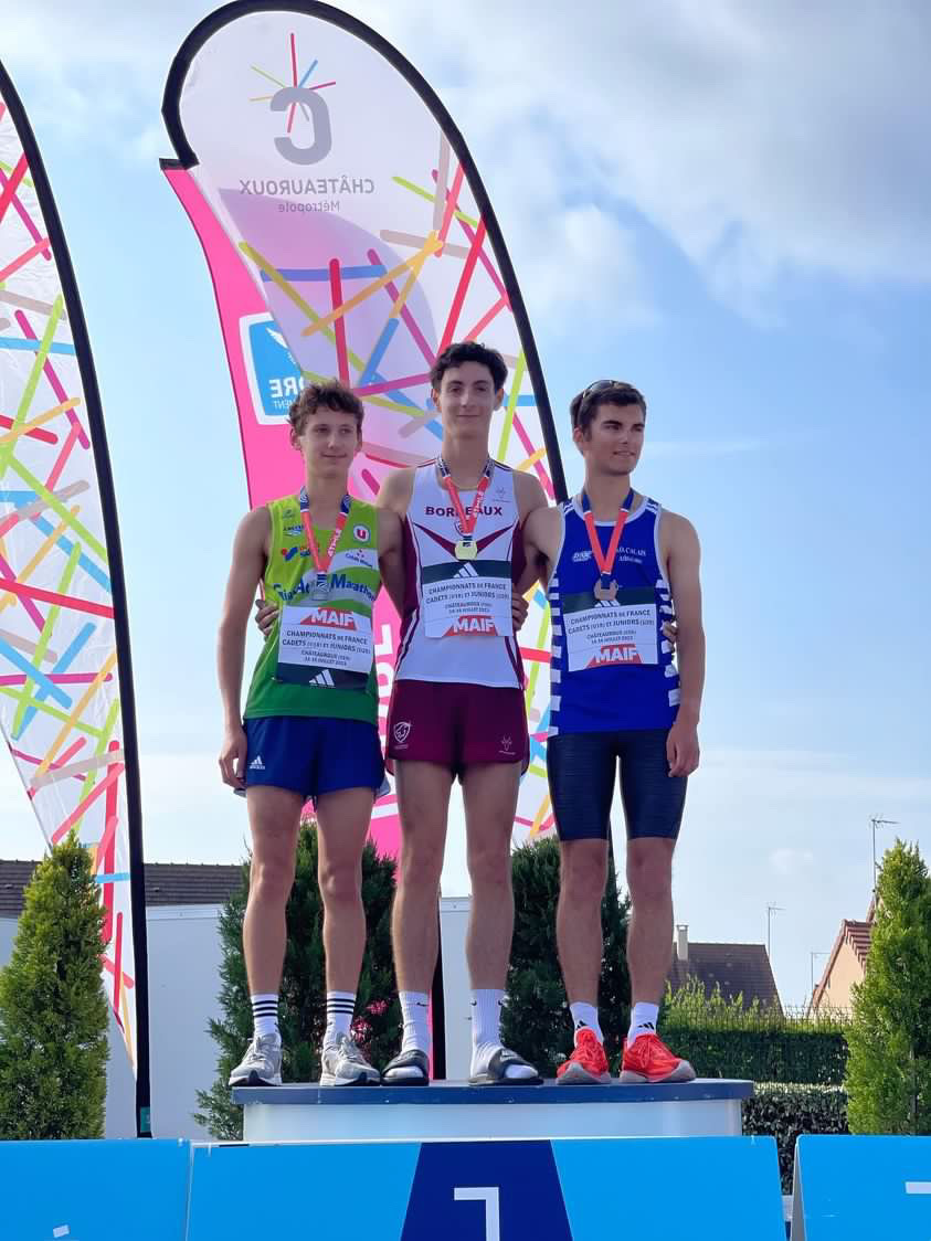 athlète du Stade Bordelais Athlétisme aux Championnats de France Cadets/Juniors