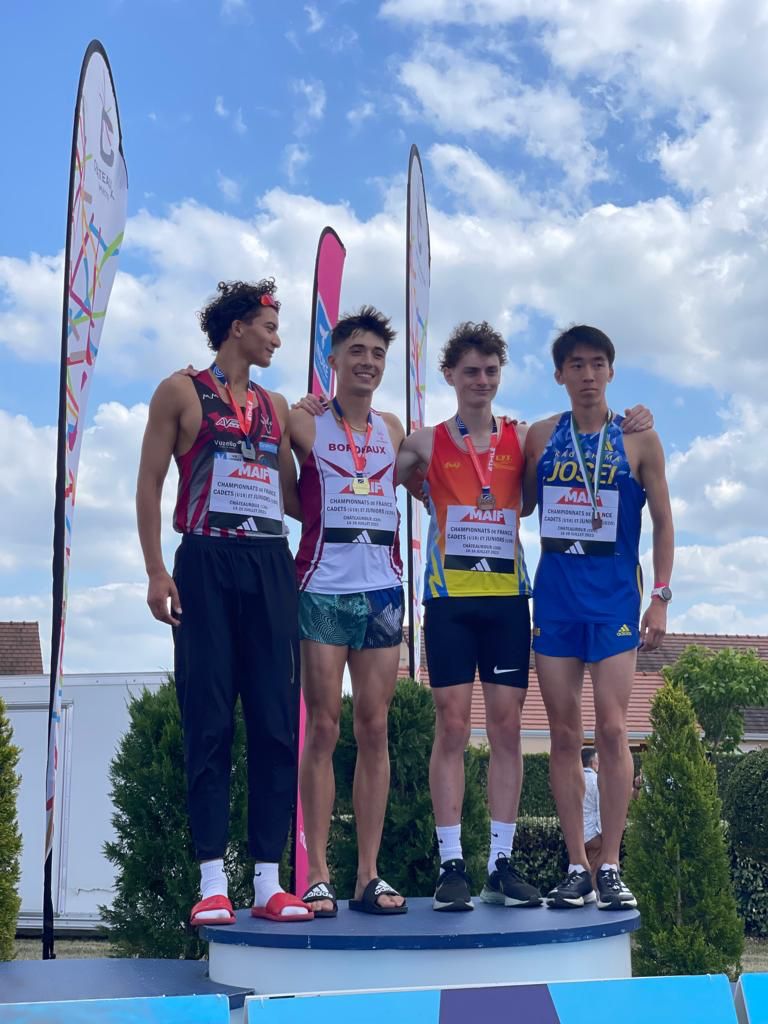 athlète du Stade Bordelais Athlétisme aux Championnats de France Cadets/Juniors