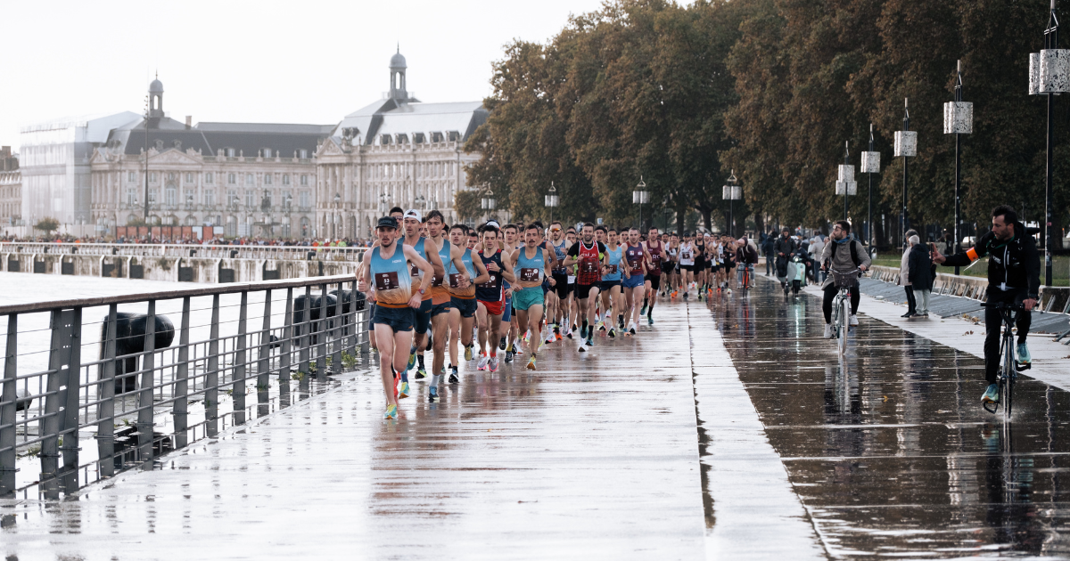 Tête de la course du 10km des quais
