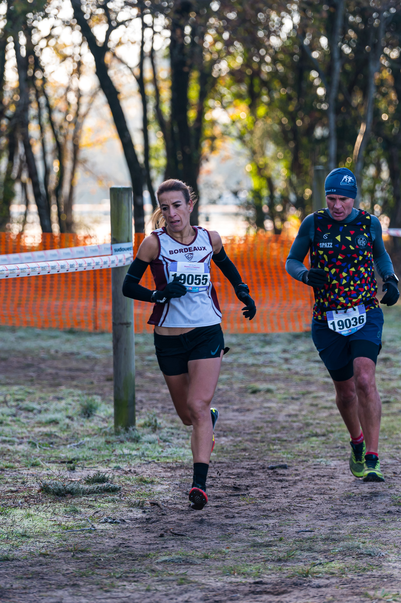 athlète du stade bordelais athlétisme au cross de gujan