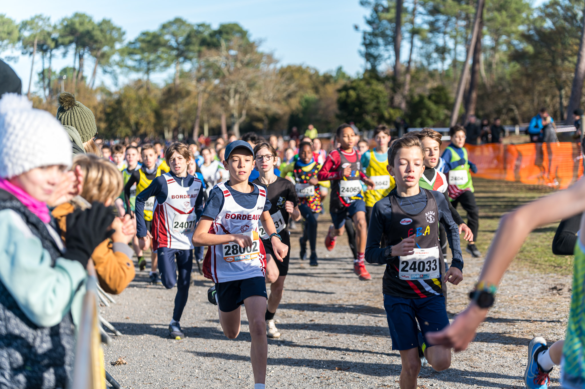 athlète du stade bordelais athlétisme au cross de gujan