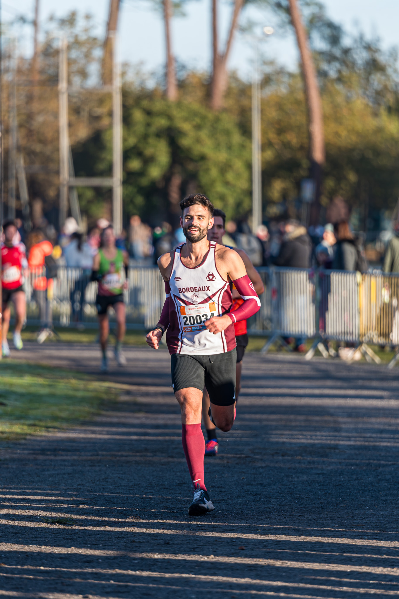 athlète du stade bordelais athlétisme au cross de gujan