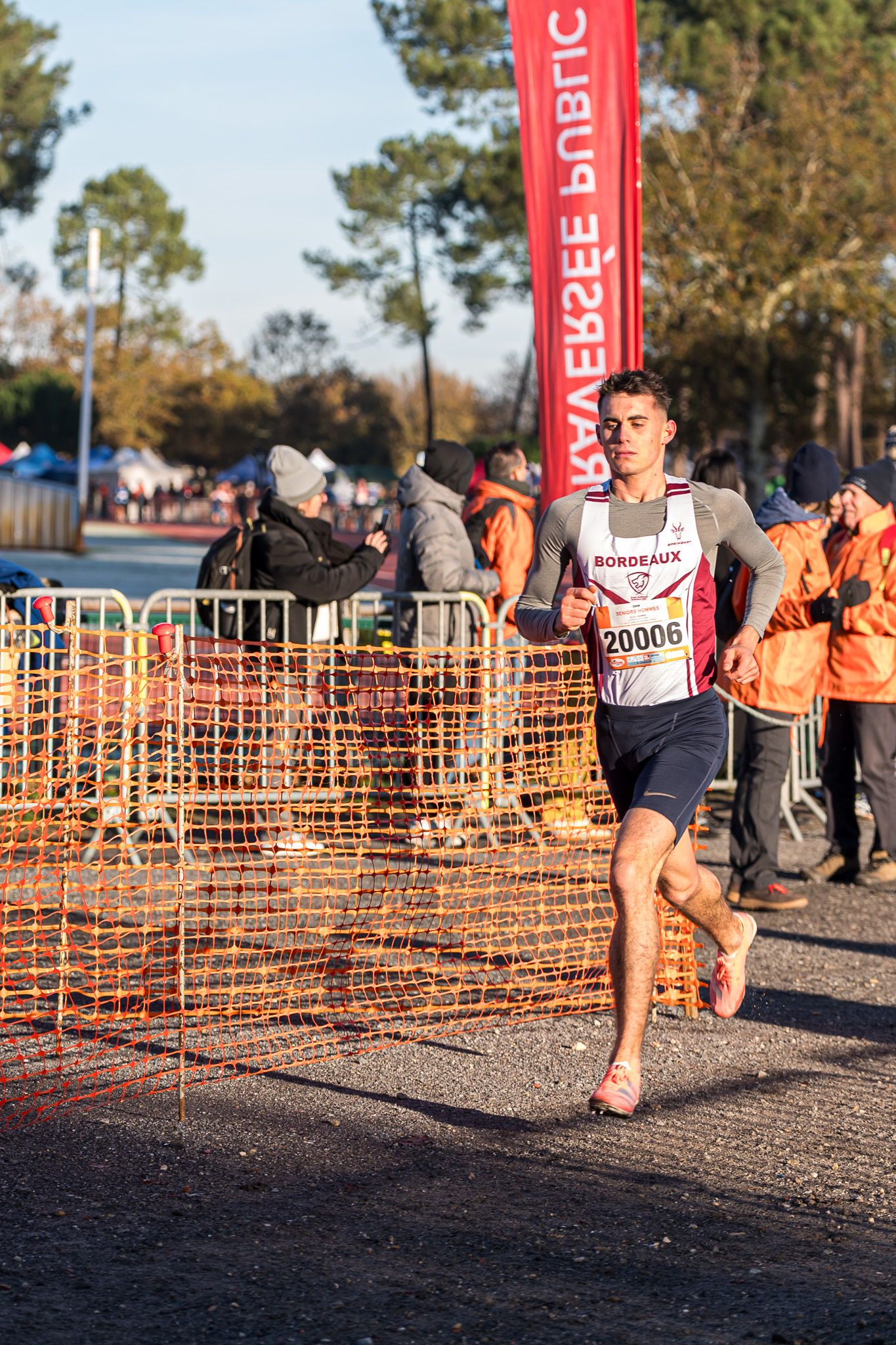 athlète du stade bordelais athlétisme au cross de gujan
