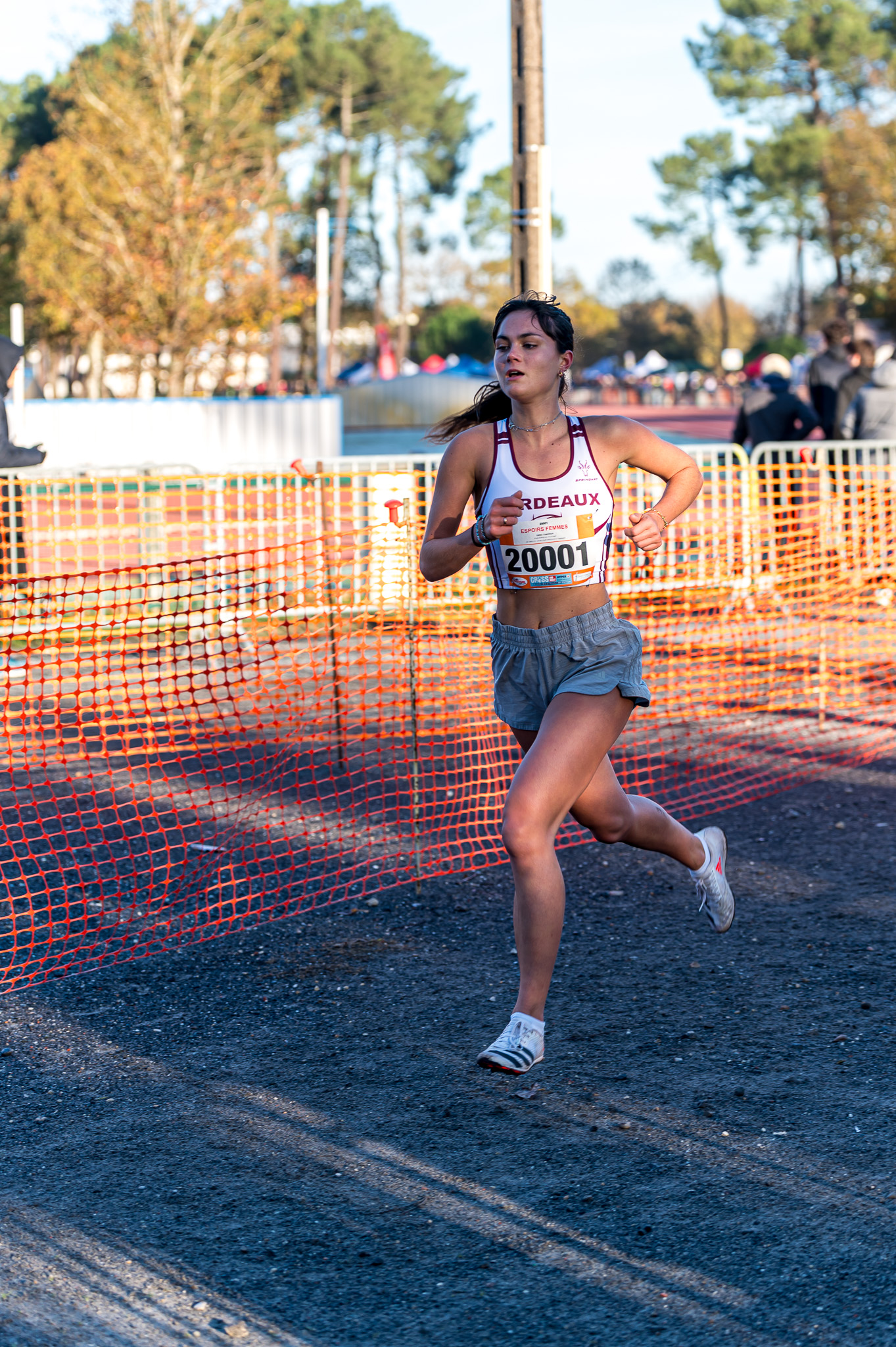 athlète du stade bordelais athlétisme au cross de gujan