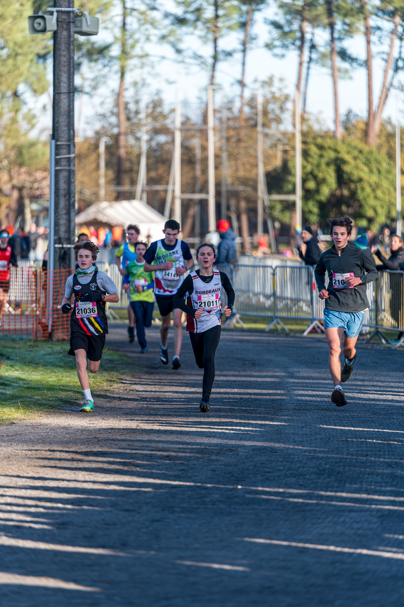 athlète du stade bordelais athlétisme au cross de gujan