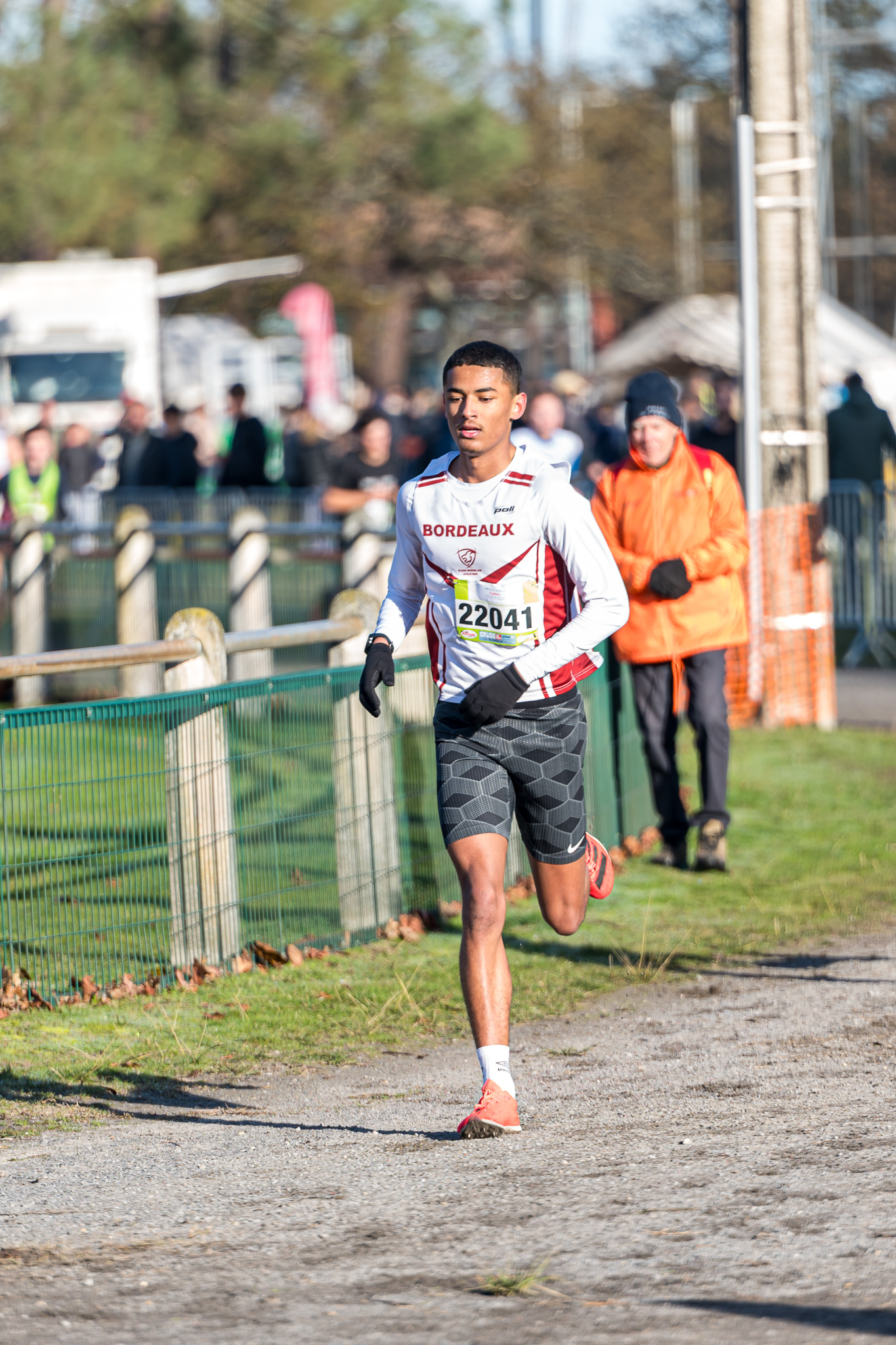 athlète du stade bordelais athlétisme au cross de gujan