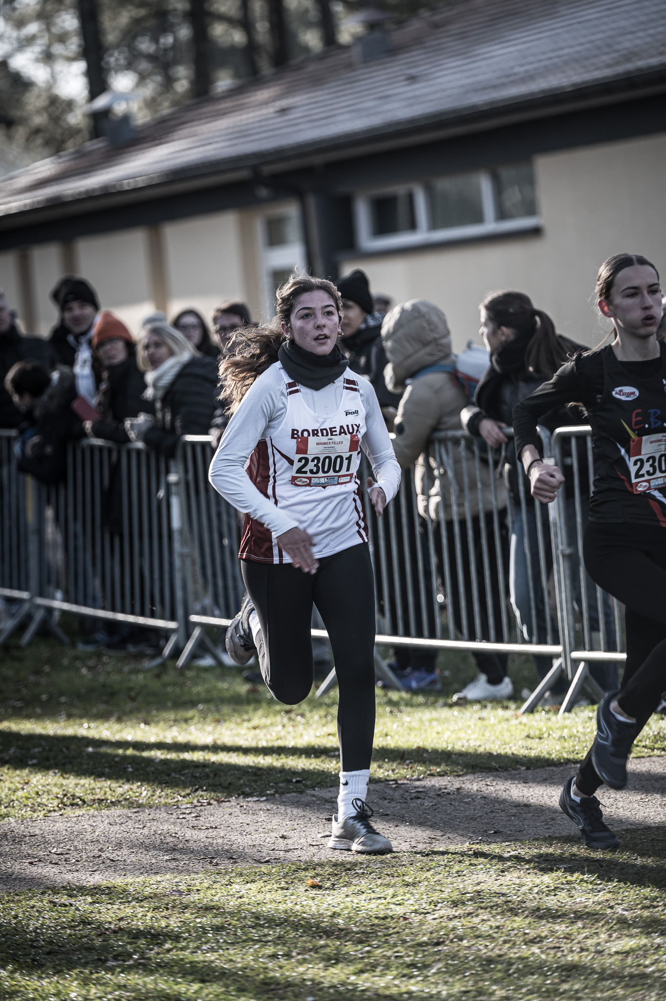 athlète du stade bordelais athlétisme au cross de gujan