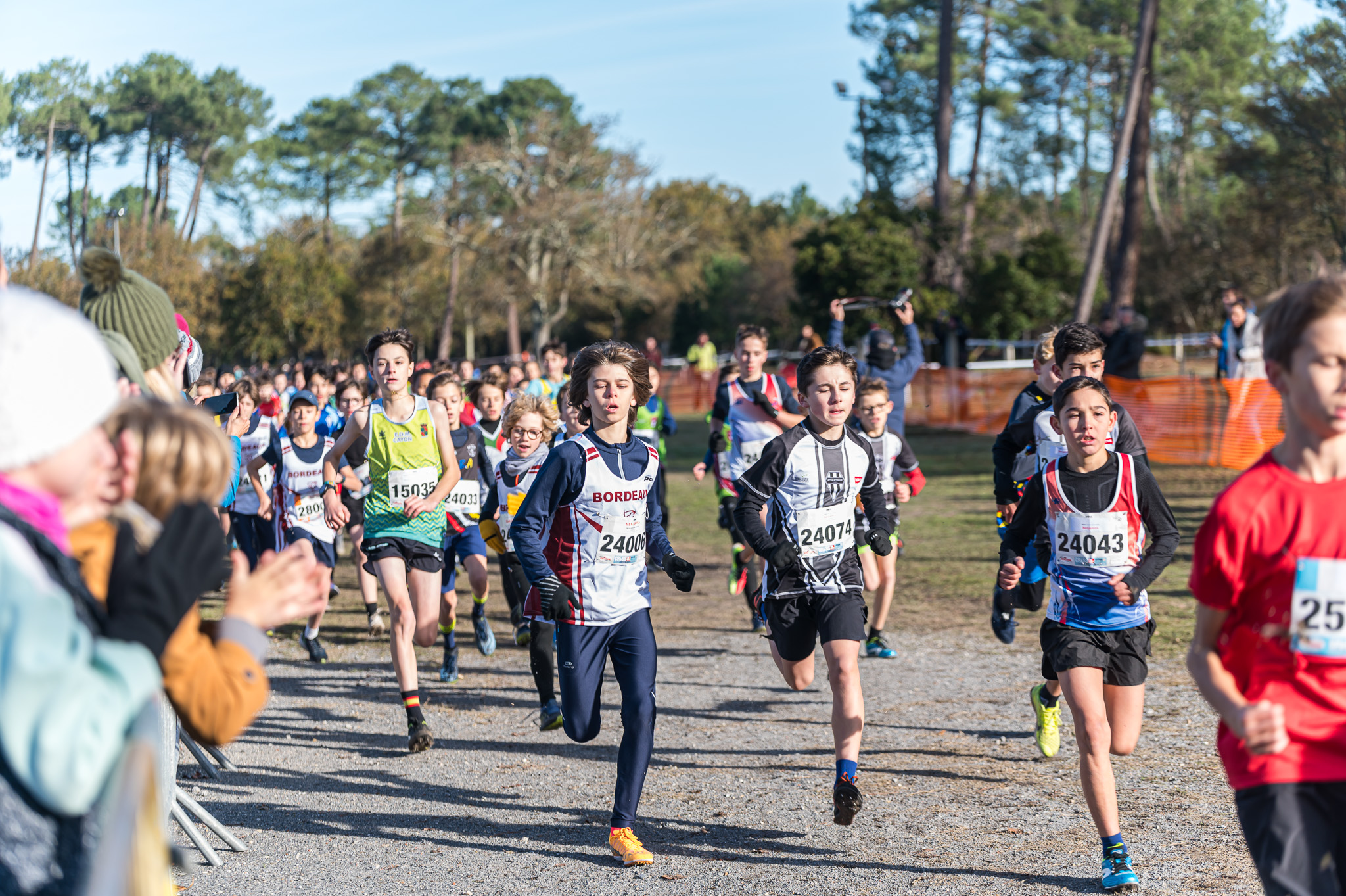 athlète du stade bordelais athlétisme au cross de gujan