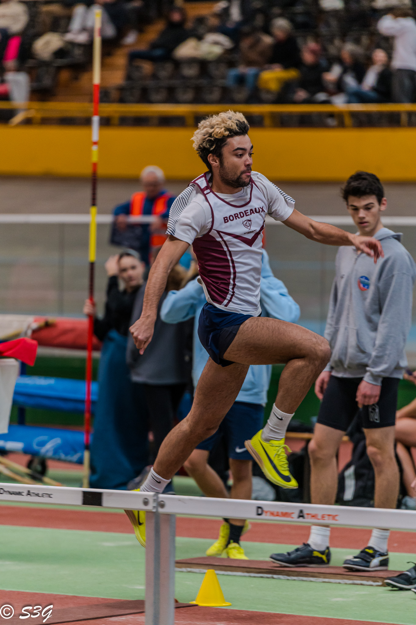 triple sauteur du Stade Bordelais Athlétisme aux championnats de Gironde
