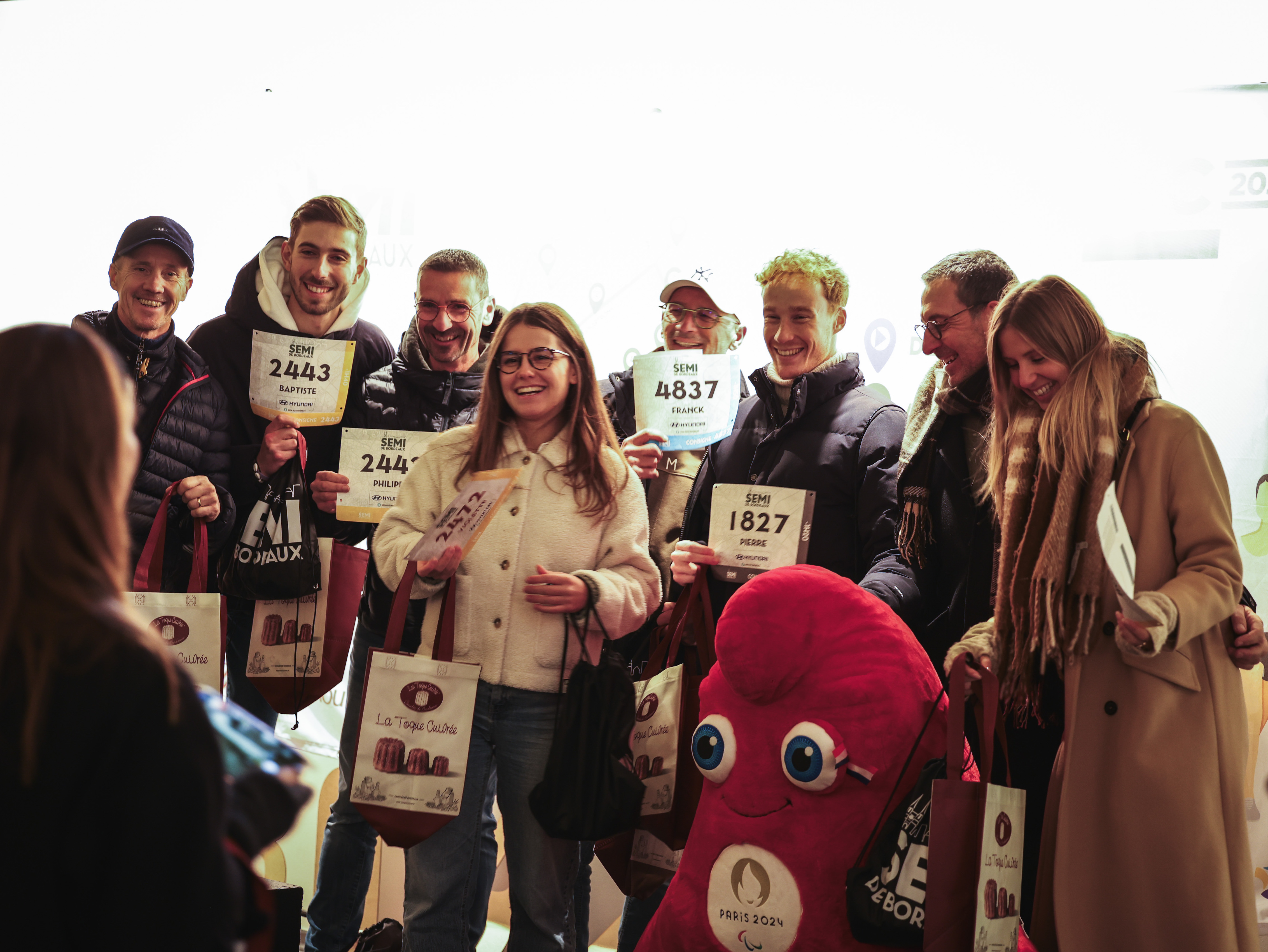 remise des dossards du semi-marathon de Bordeaux