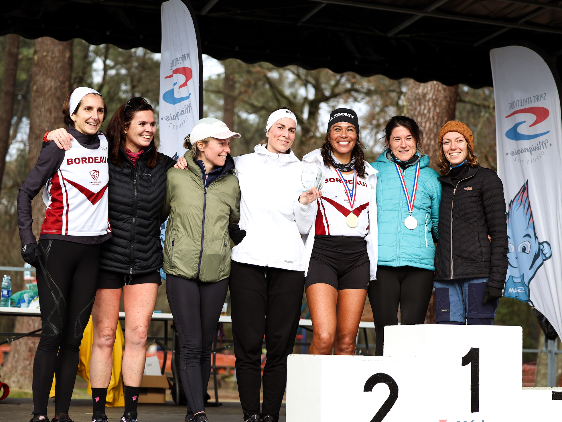 Élites femmes du Stade Bordelais Athlétisme championnats de gironde de cross