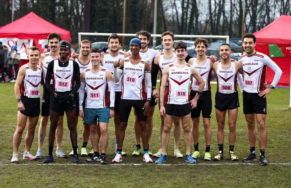 Élites hommes du Stade Bordelais Athlétisme championnats de gironde de cross