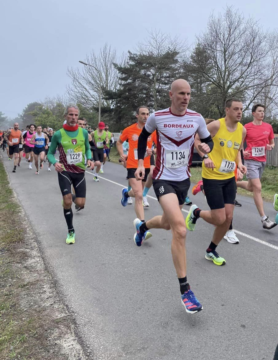 Emmanuel CHEVALIER du Stade Bordelais Athlétisme au 5km du Teich