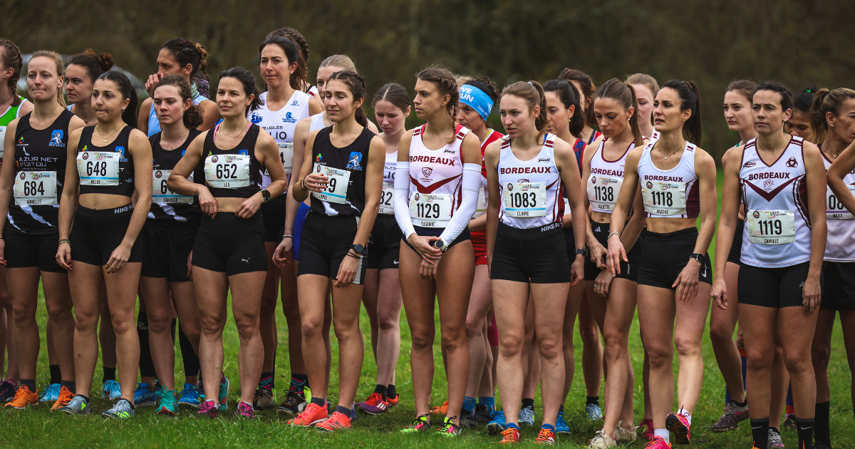 équipe féminine cross court du Stade Bordelais Athlétisme