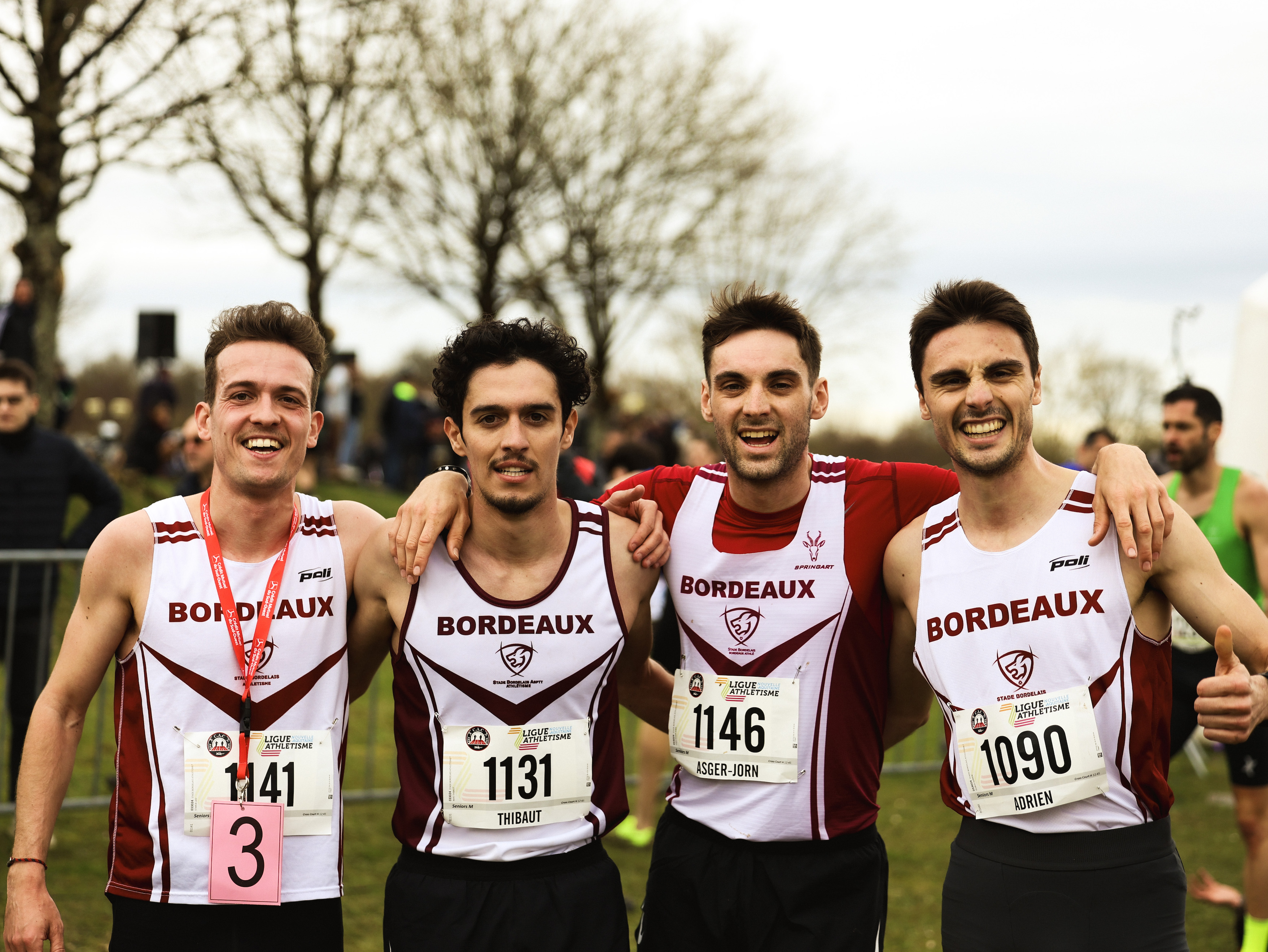 Équipe masculine cross court du Stade Bordelais Athlétisme