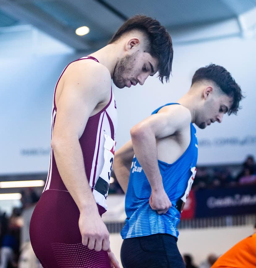 athlète du Stade Bordelais Athlétisme aux Championnats de France U18 et U20 en salle