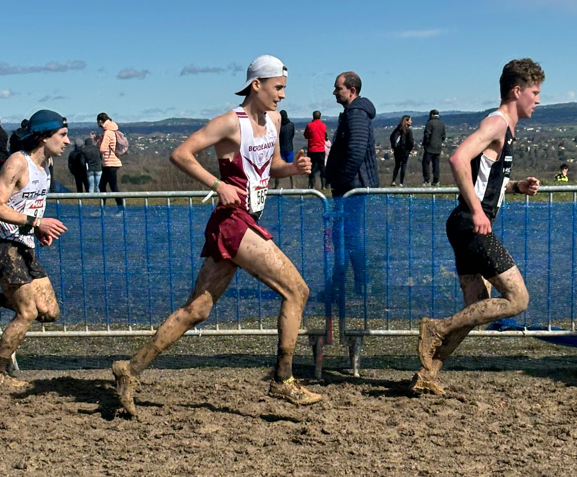 Luca TONIZZO du Stade Bordelais Athlétisme aux championnats de France de cross