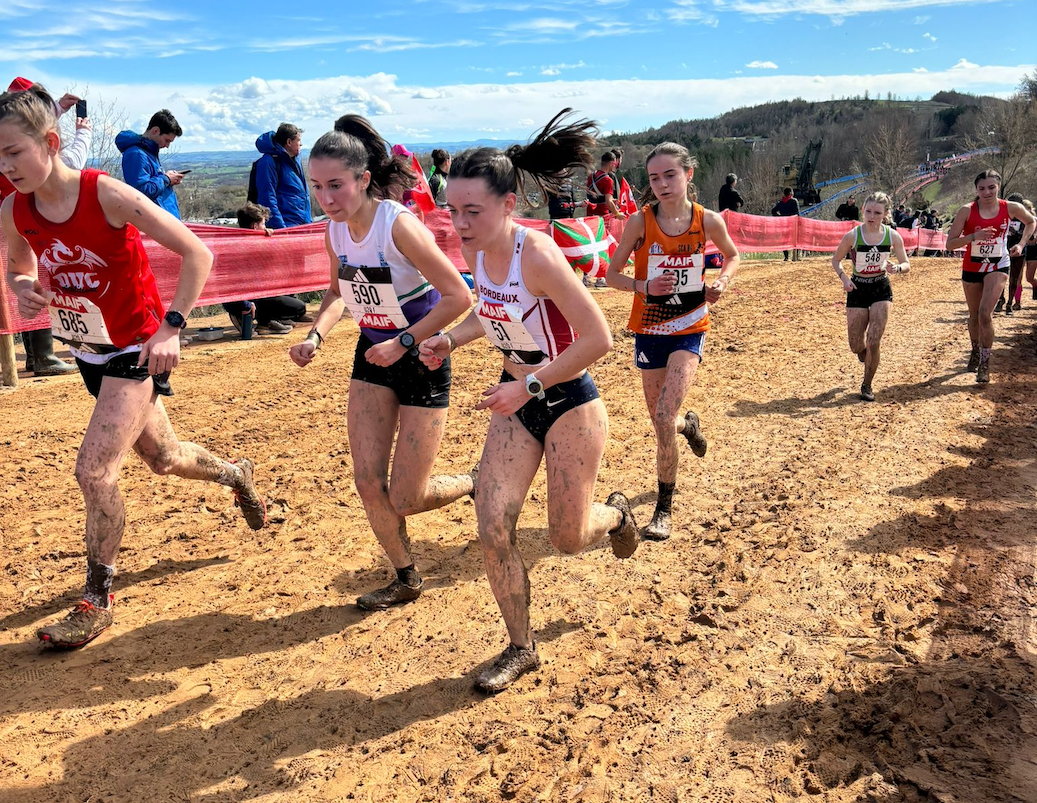 U20 féminine du Stade Bordelais Athlétisme aux championnats de France de cross