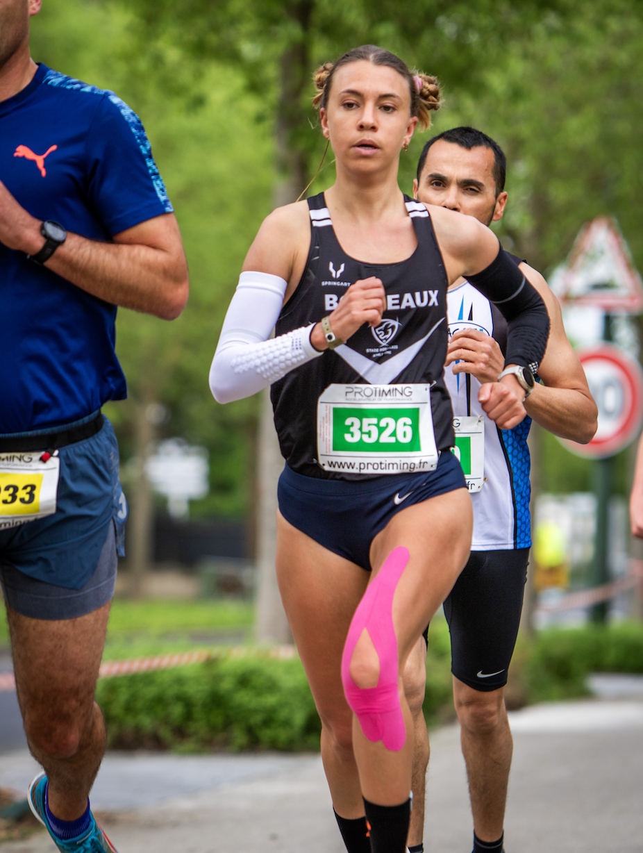 Eugénie PONLEVE du Stade Bordelais Athlétisme au 5km de Bègles
