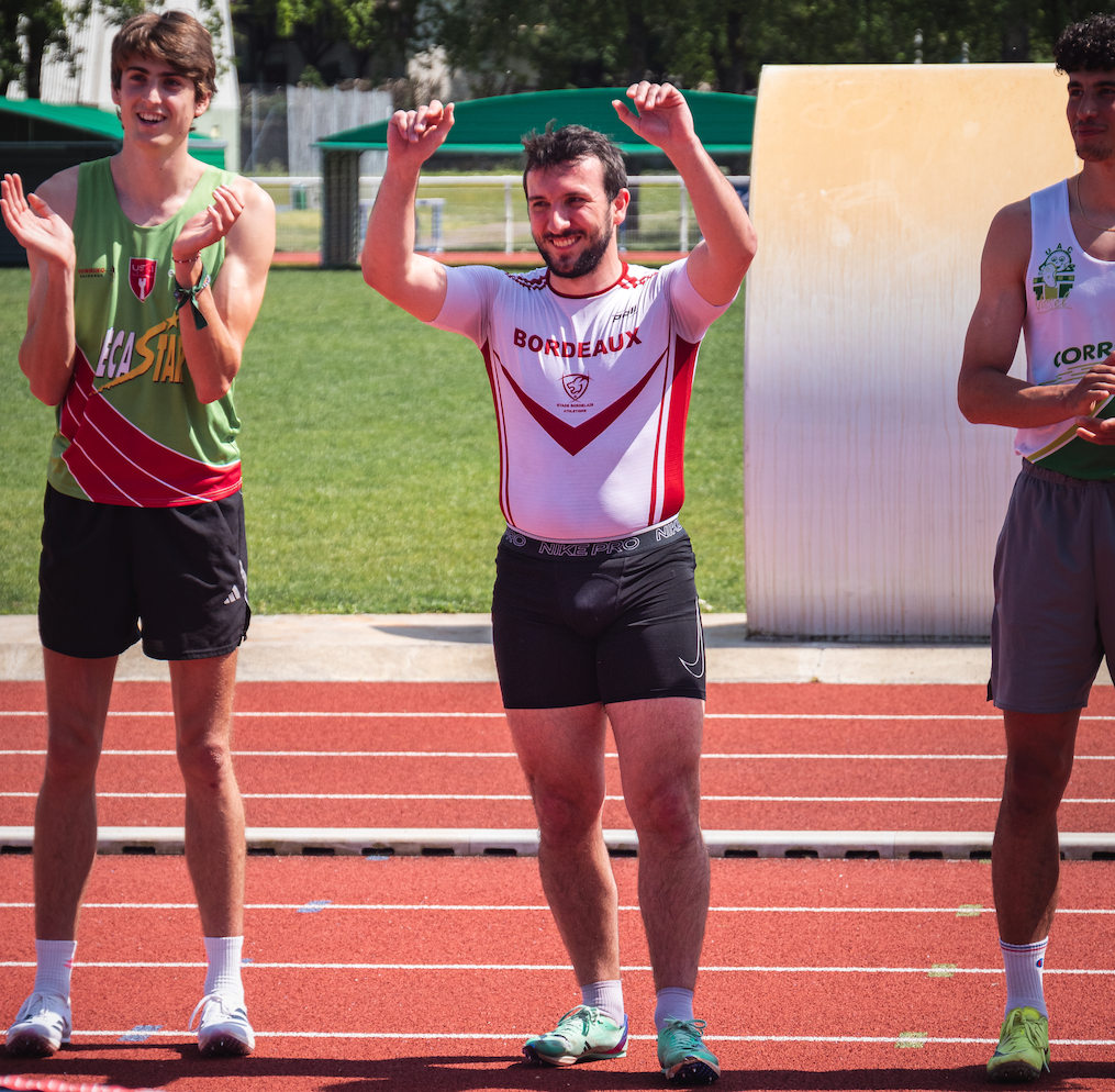 athlète du Stade Bordelais Athlétisme au Meeting Christian Carmel à Pessac