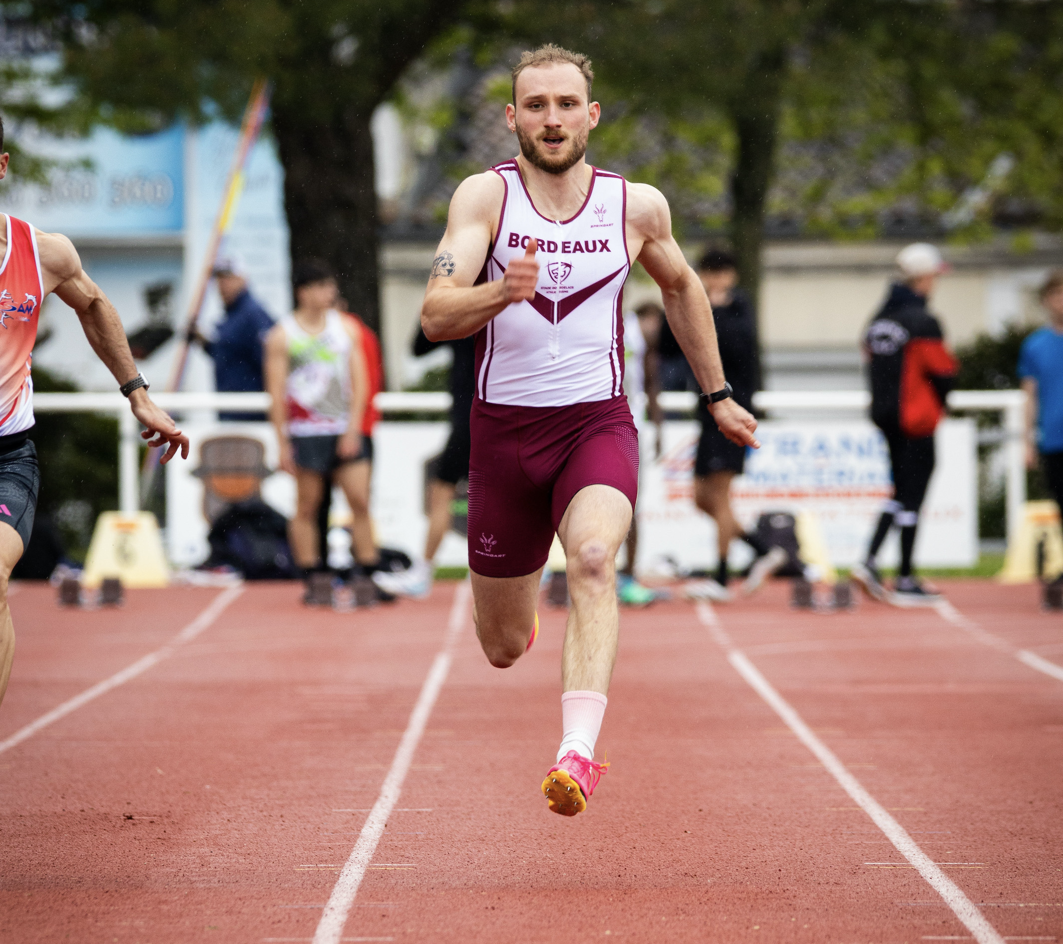 athlètes du stade Bordelais Athlétisme au Meeting du Grand Cognac