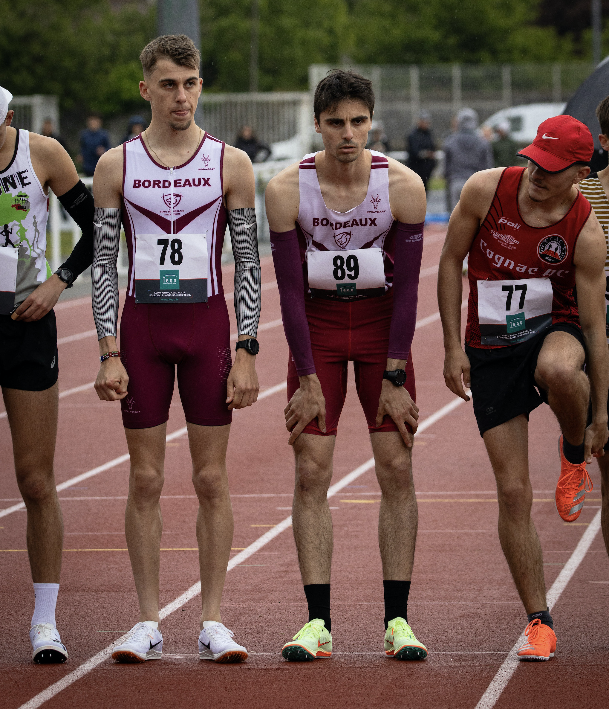athlètes du stade Bordelais Athlétisme au Meeting du Grand Cognac